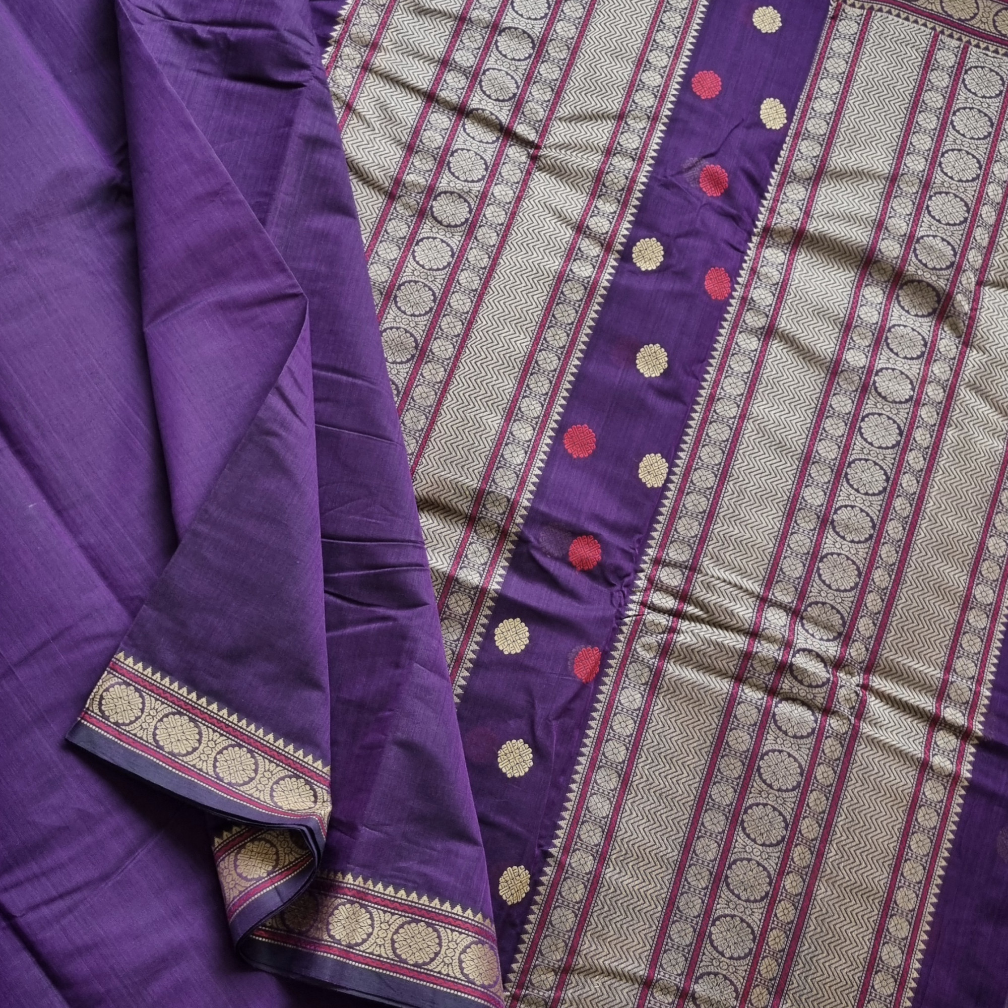 Kanchi Cotton purple