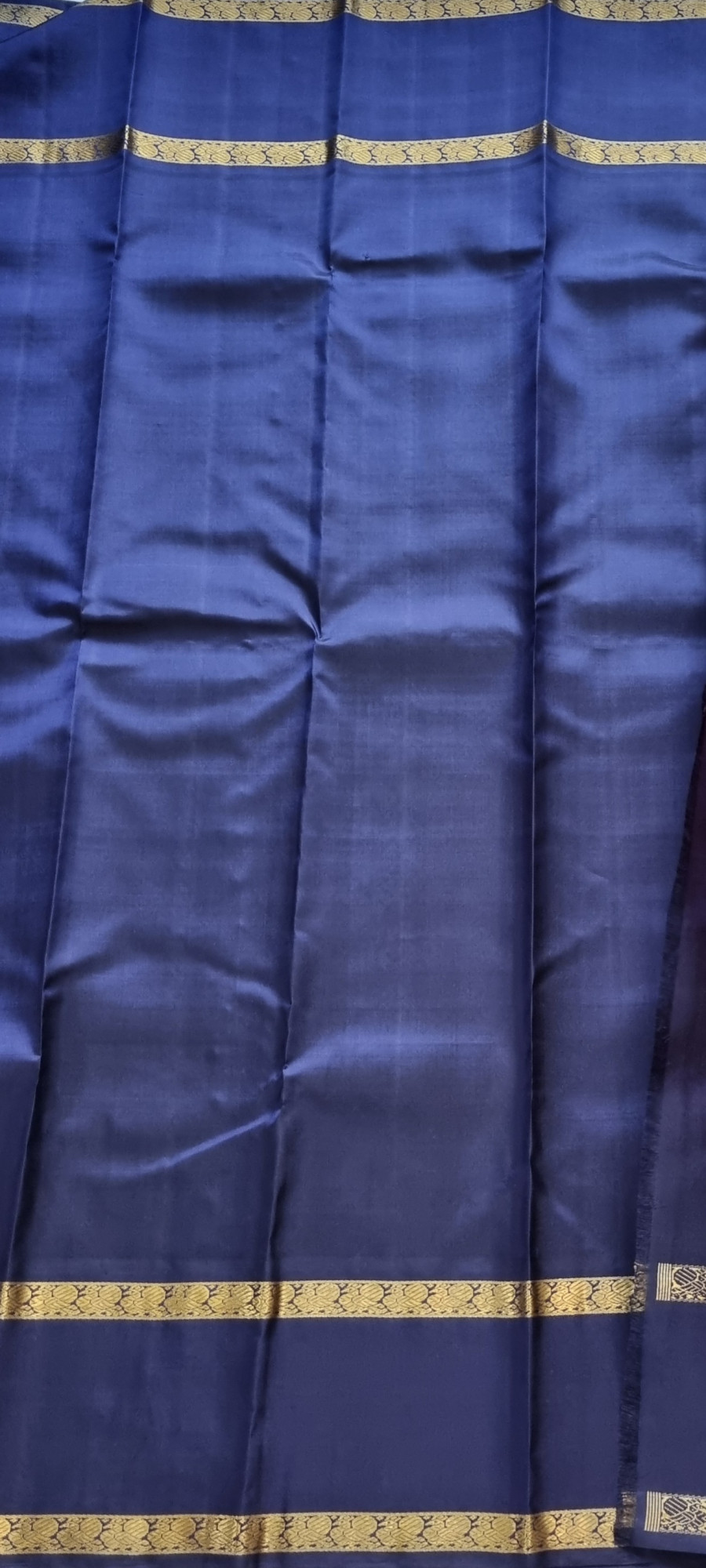 Kanjivaram Silk red zari checks Korvai