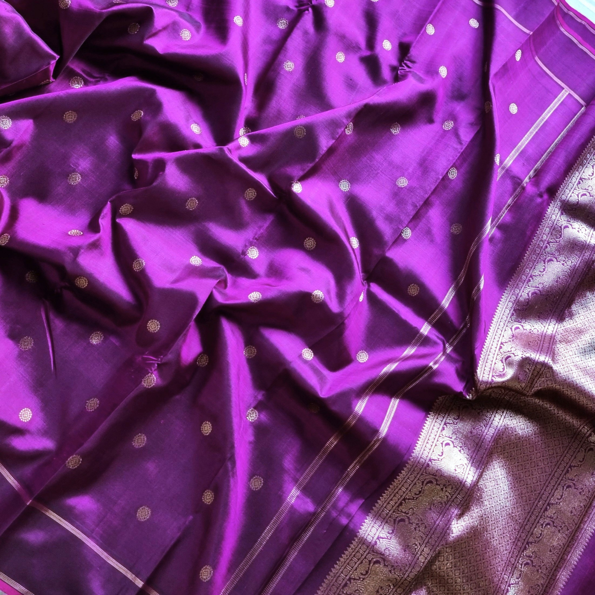 Kanjivaram Silk royal purple