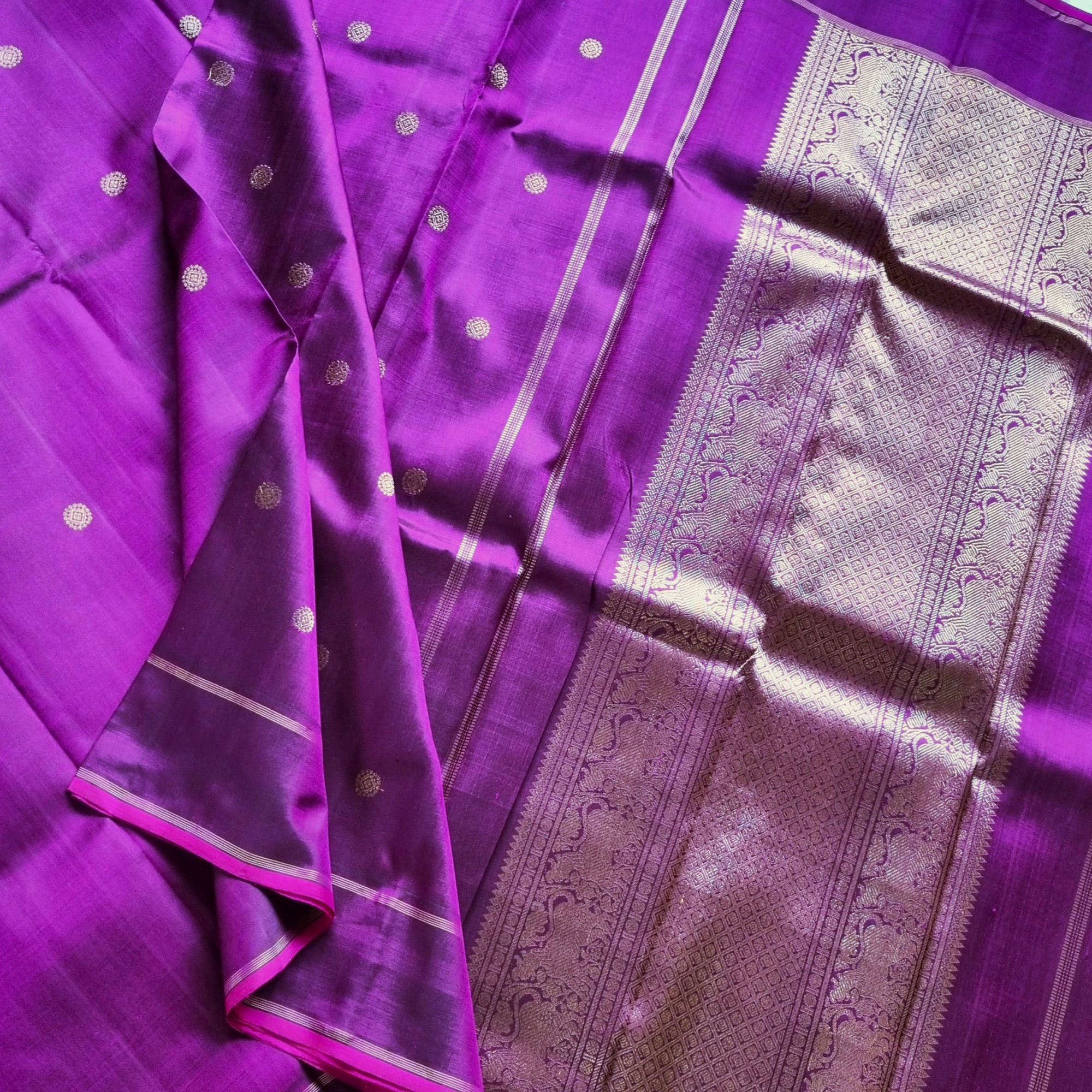 Kanjivaram Silk royal purple