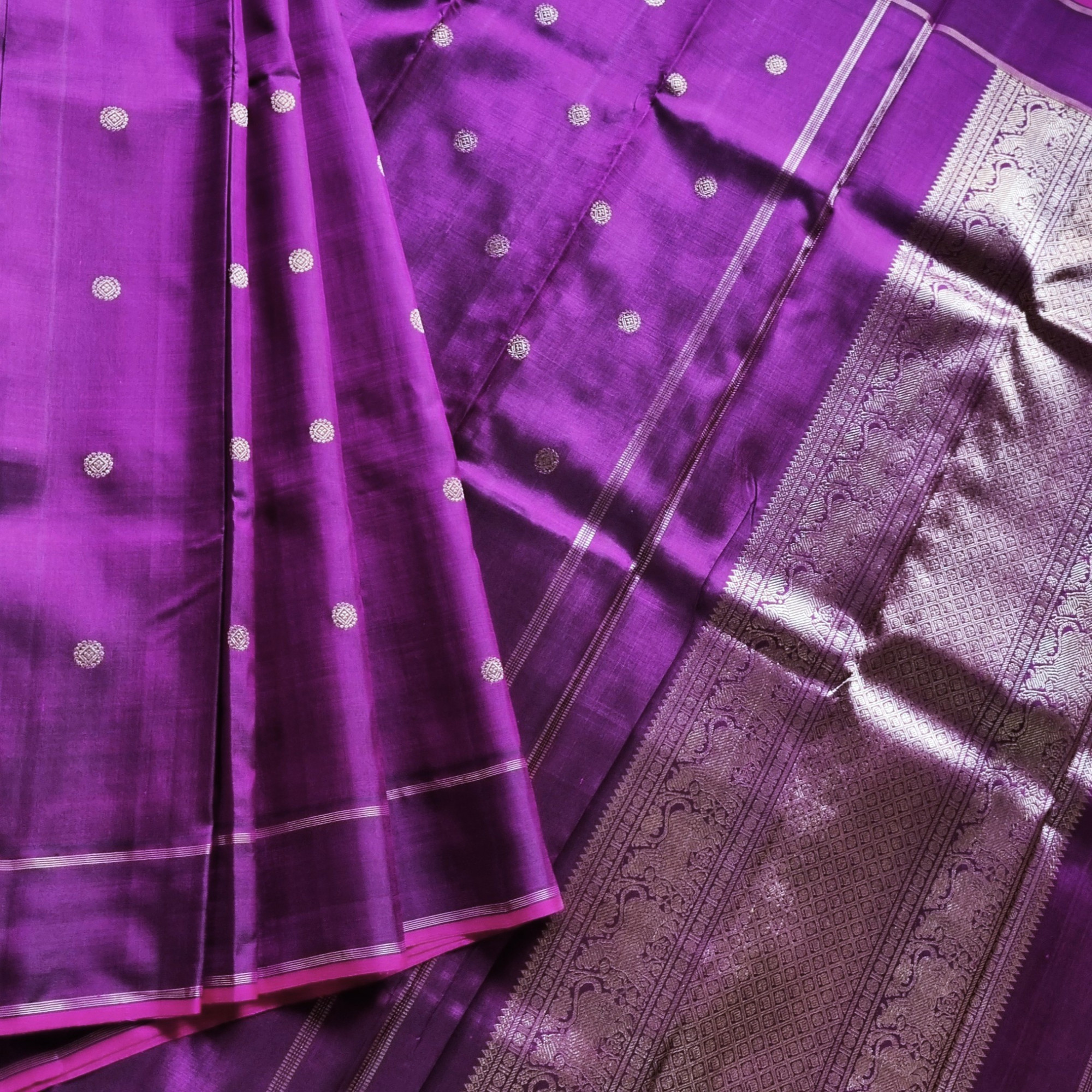 Kanjivaram Silk royal purple