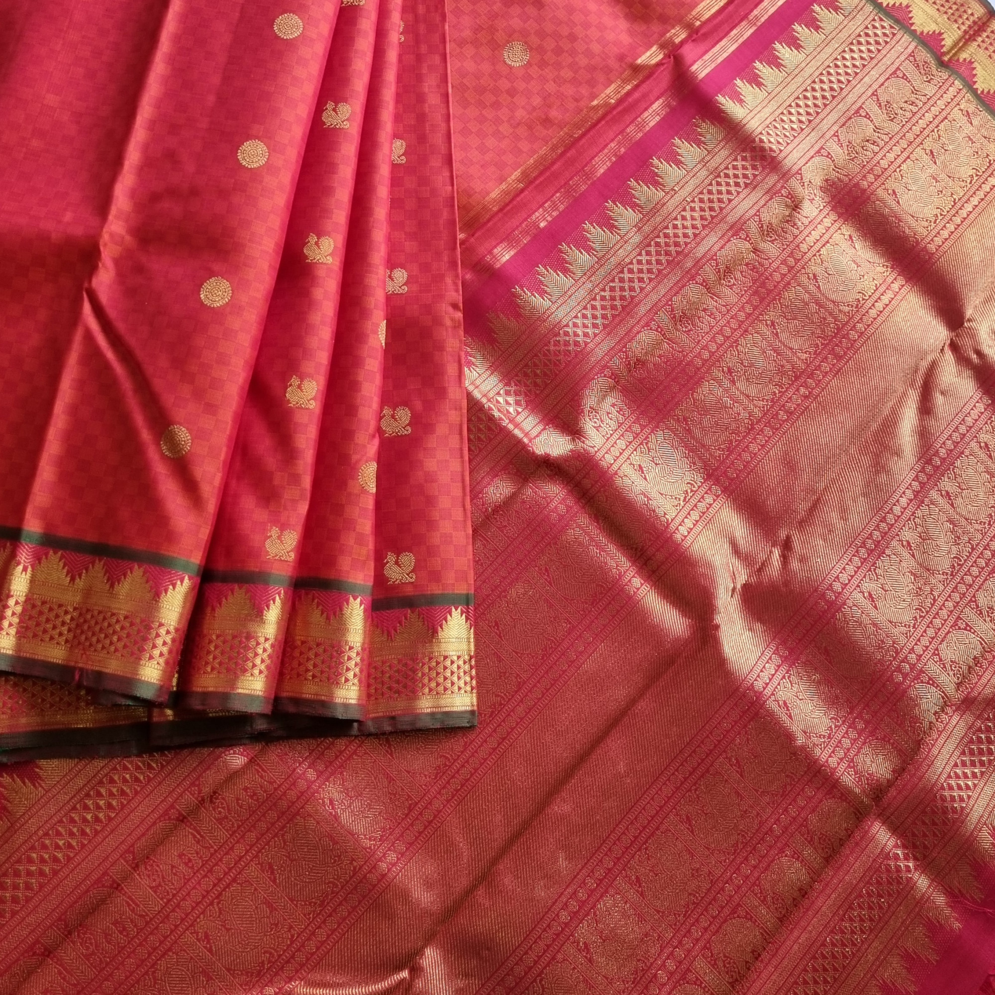 Kanjivaram Silk Paimadi with annam chakram