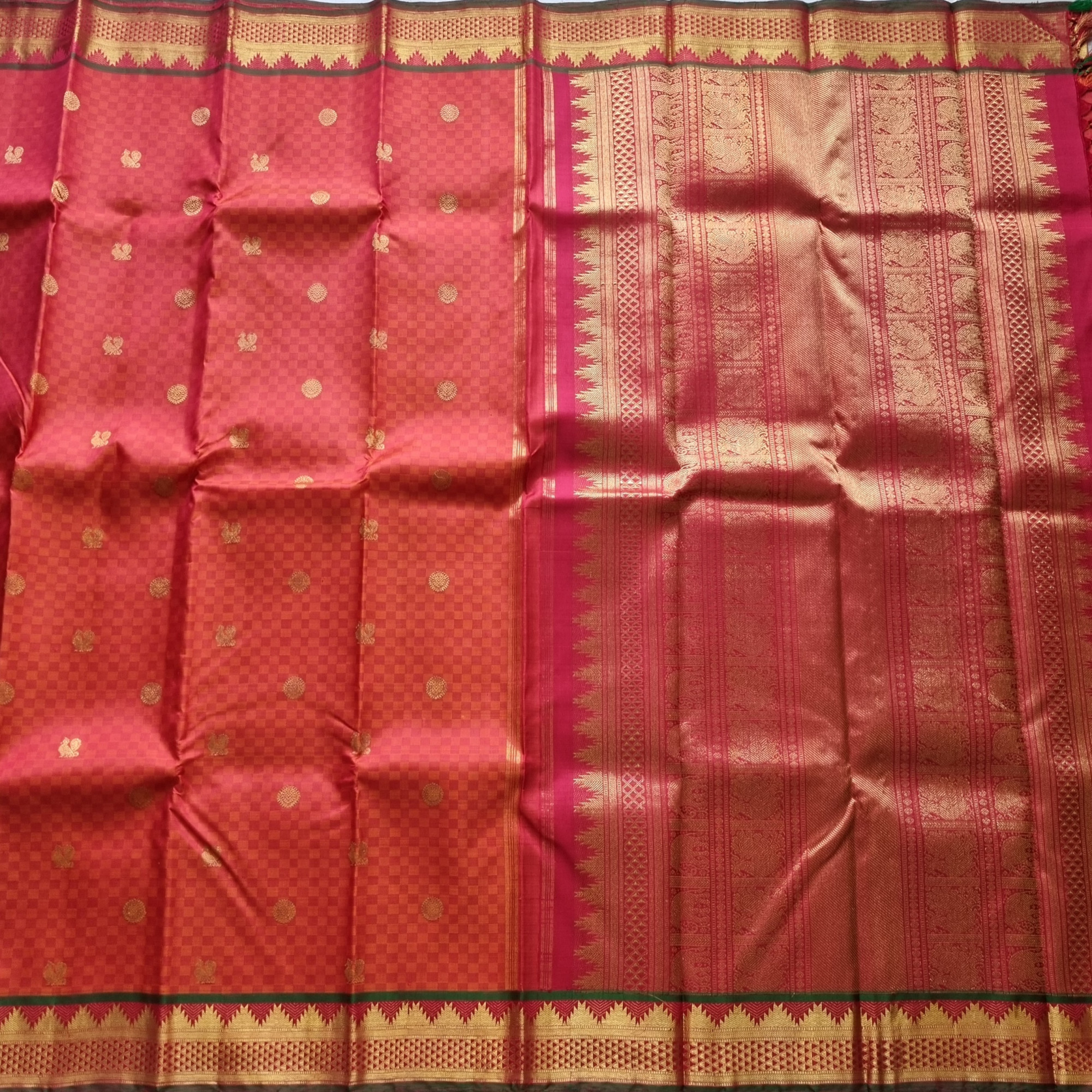Kanjivaram Silk Paimadi with annam chakram