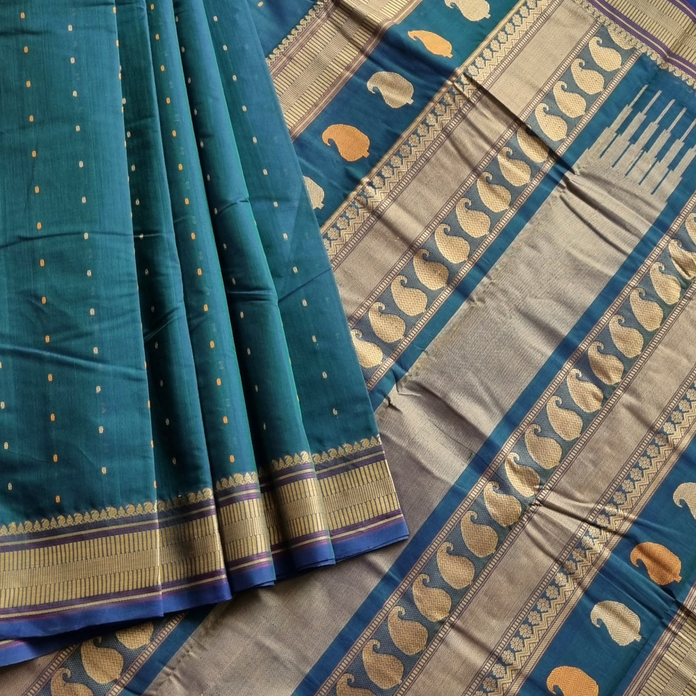 Image of Kanchi Cotton Mayilkazhuththu