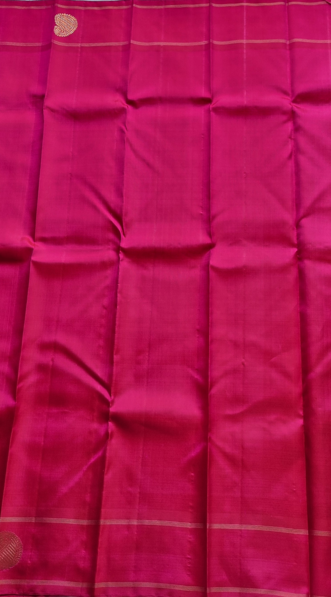 Kanjivaram Silk magenta purple stripes