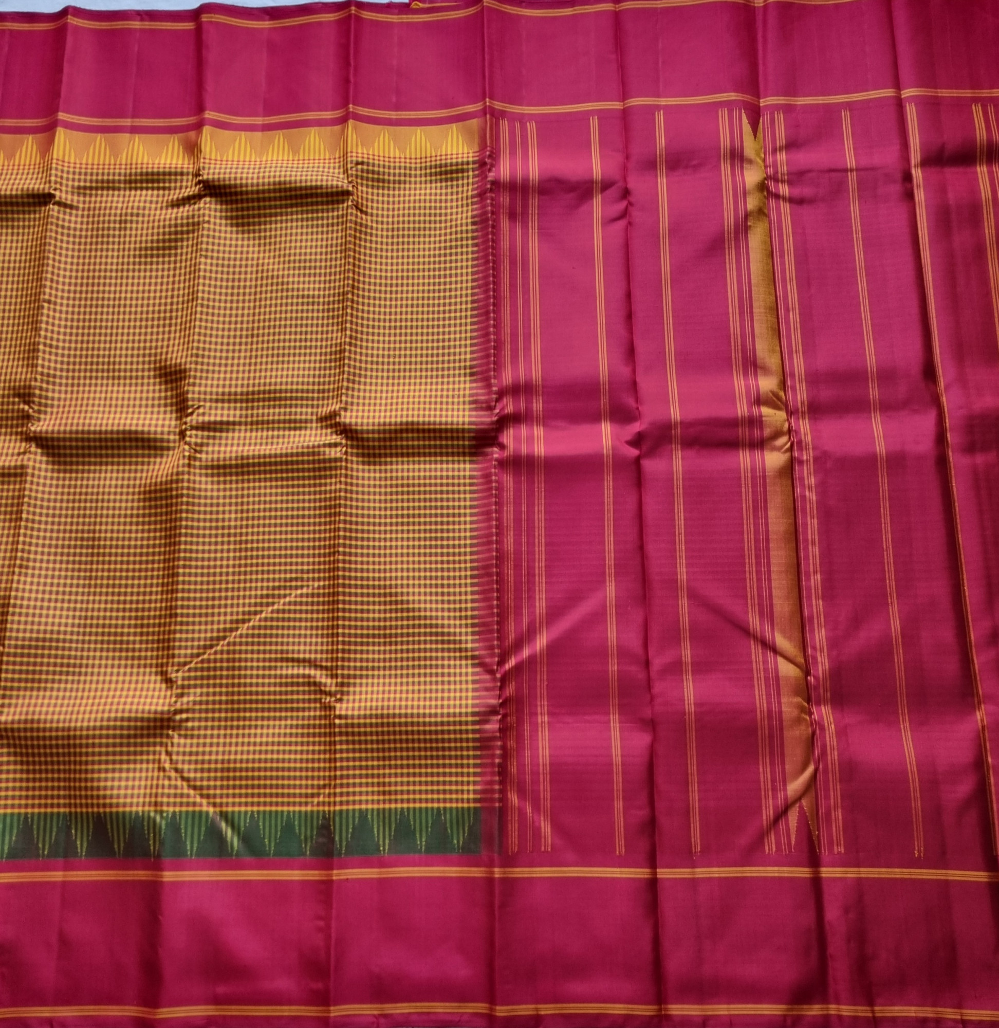 Kanjivaram Silk Podi kattam Korvai