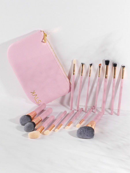 Image of طقم فرش مكياج روز- Rose Makeup brush set