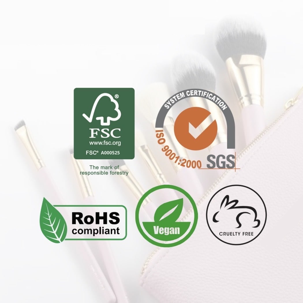 - Rose Makeup brush set