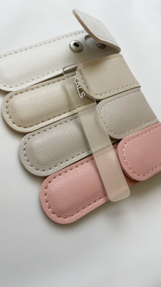 Image of مبرد زجاجي مع حافظة جلديه - Glass file with leather case