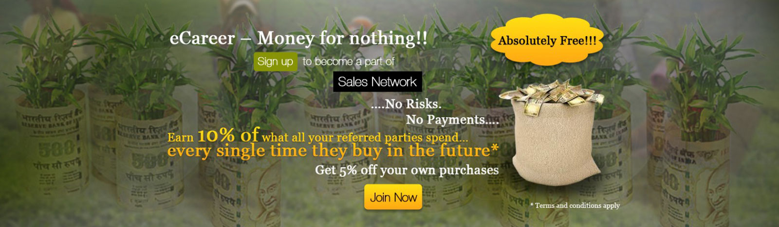 ECareer Money for Nothing!