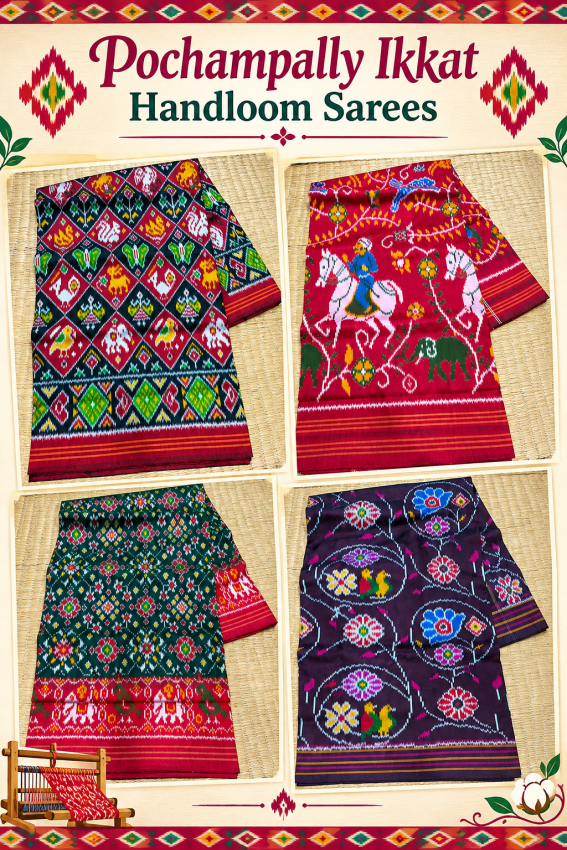 Pochampally Ikkat Sarees