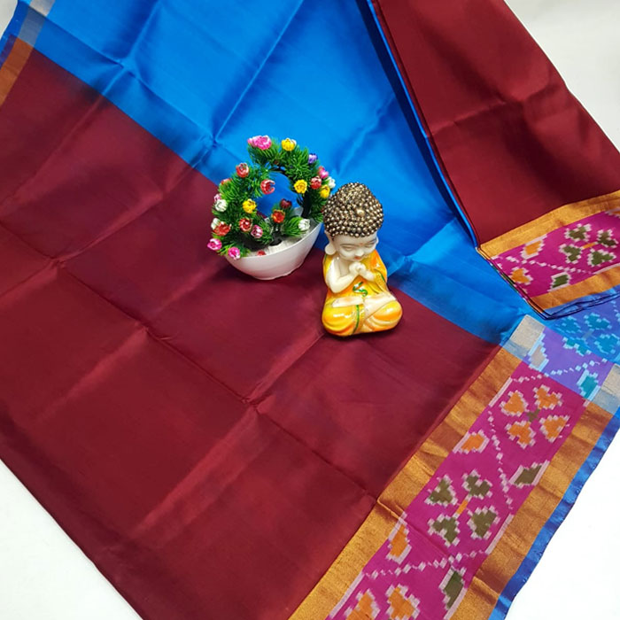 Uppada Small Pochampally Border Sarees