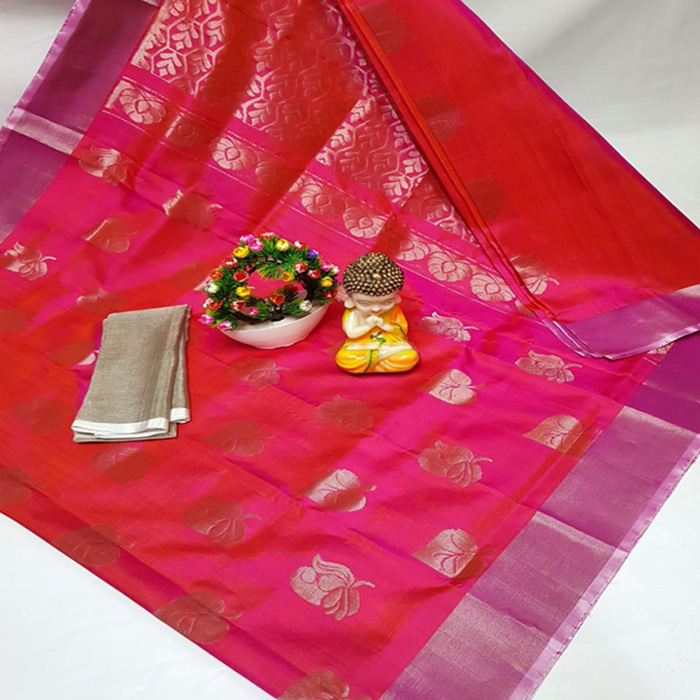 Uppada Silver Butta Sarees