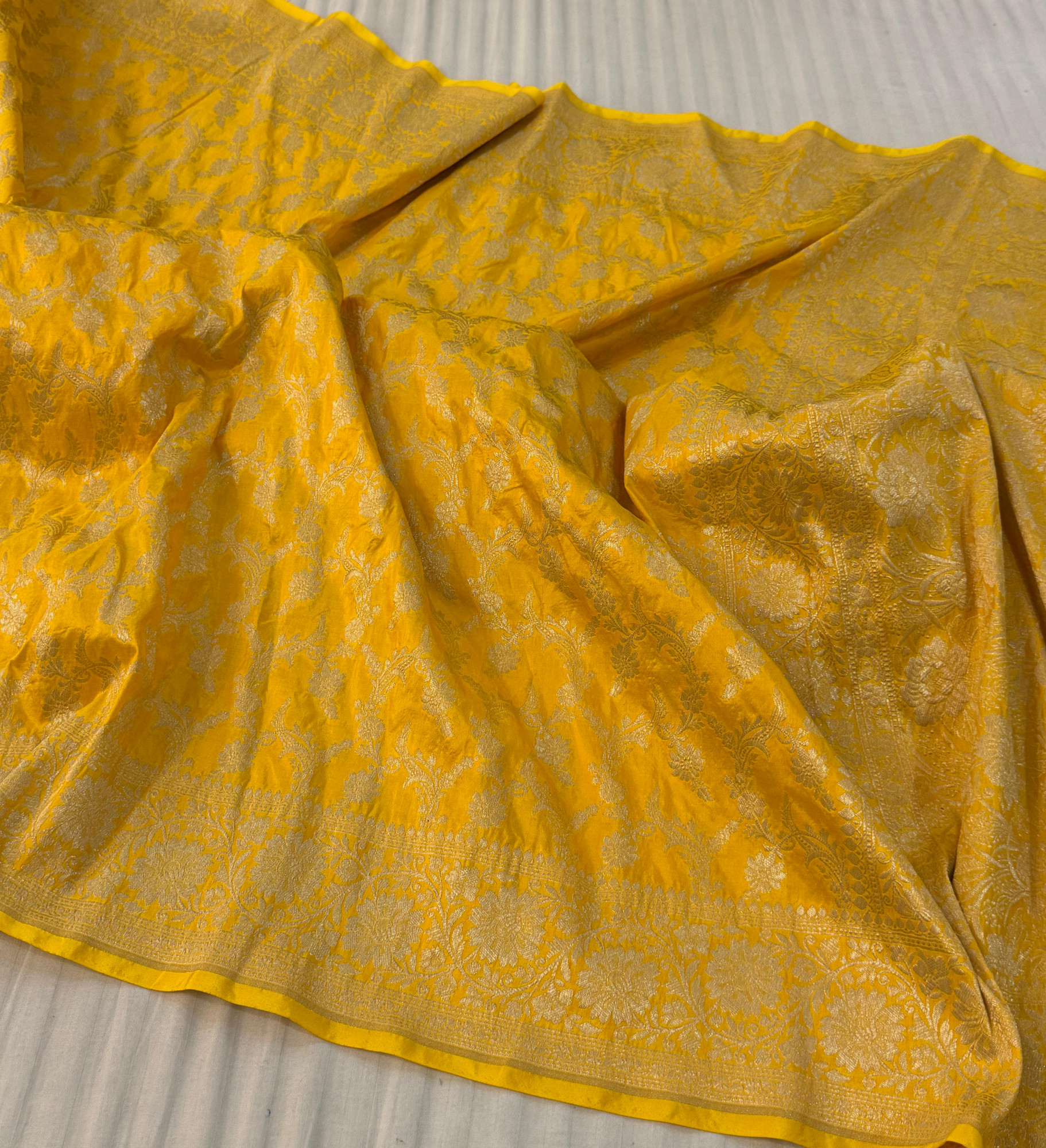 Handloom Banarasi Pure Katan Jangla Silk Saree