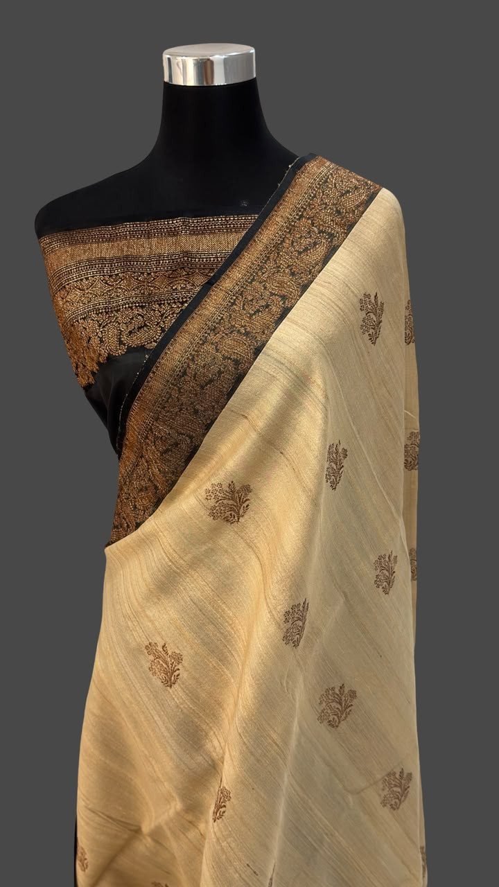 Banarasi Pure Tussar Silk Saree
