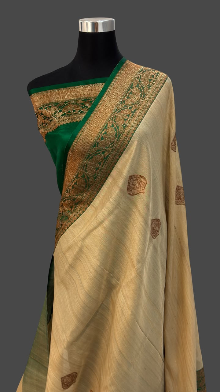 Banarasi Pure Tussar Silk Saree