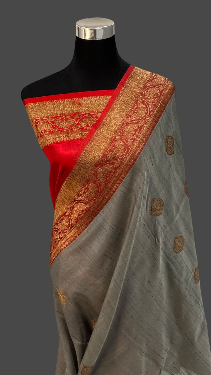 Banarasi Pure Tussar Silk Saree