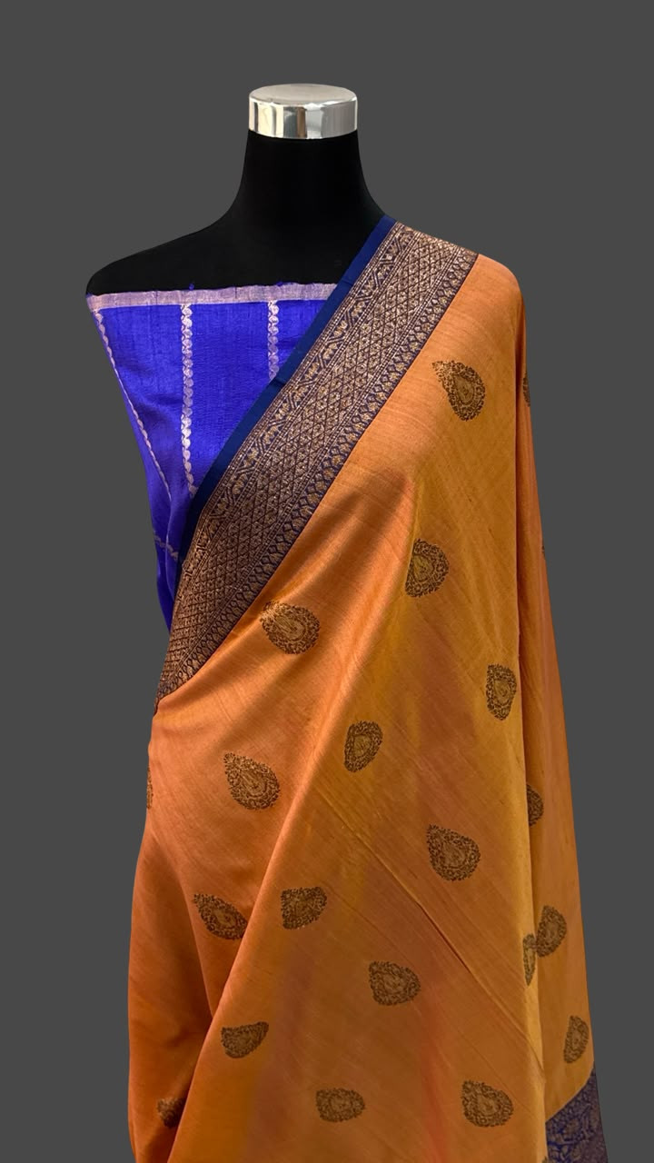 Banarasi Pure Tussar Silk Saree