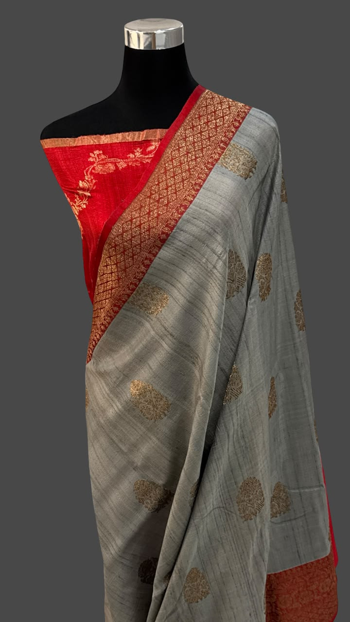 Banarasi Pure Tussar Silk Saree