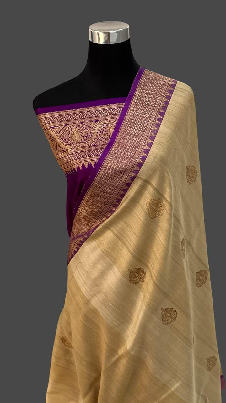 Banarasi Pure Tussar Silk Saree