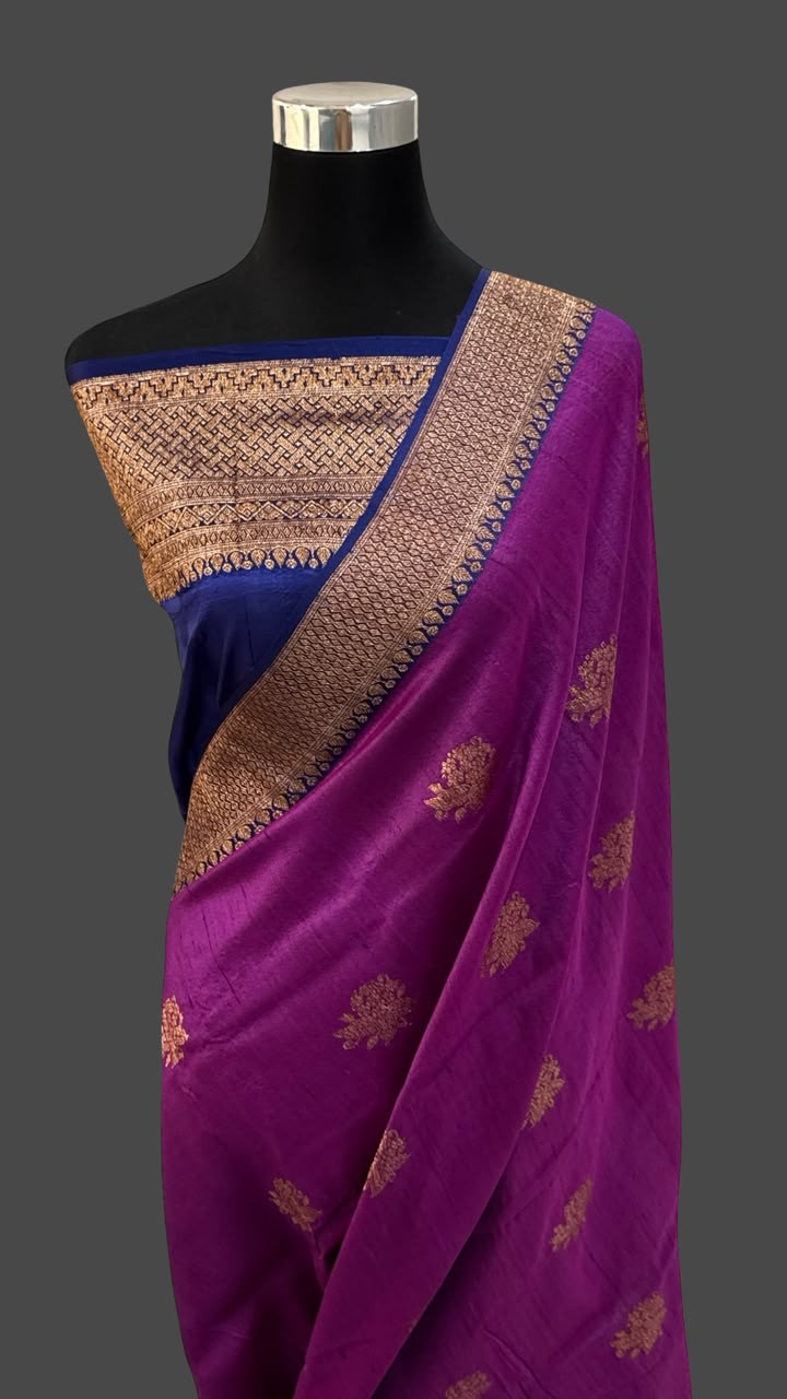 Banarasi Pure Tussar Silk Saree