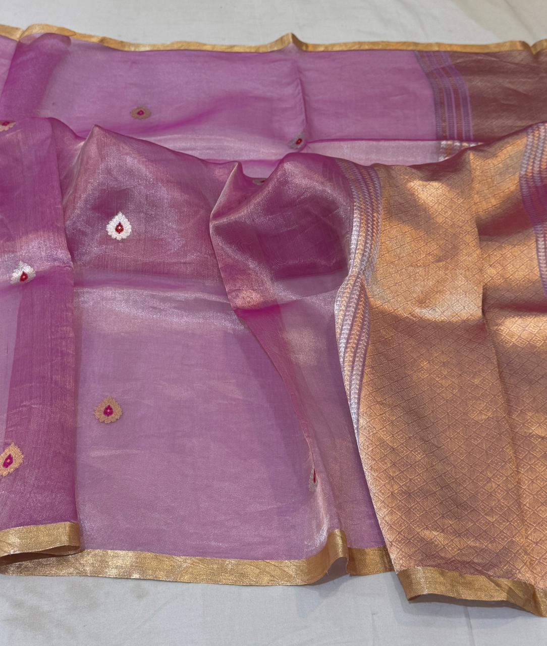 Banarasi Handloom Tissue Silk Saree