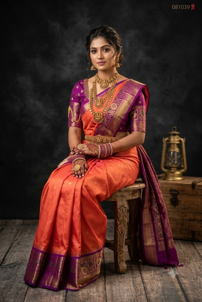 Image of Semi Gadwal Pattu Saree