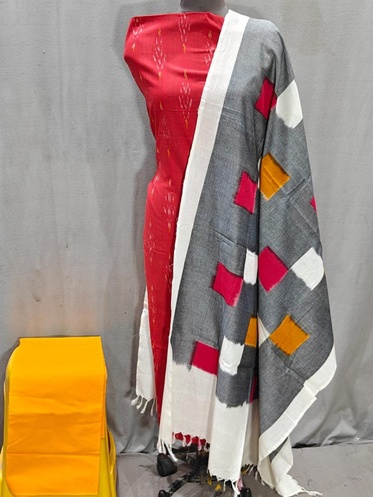 Image of Ikkat Cotton Dress Material