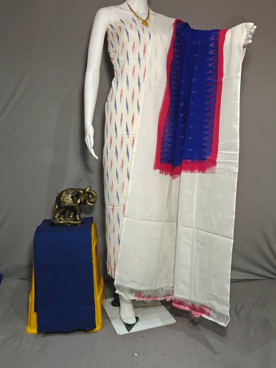 Ikkat Cotton Dress Material
