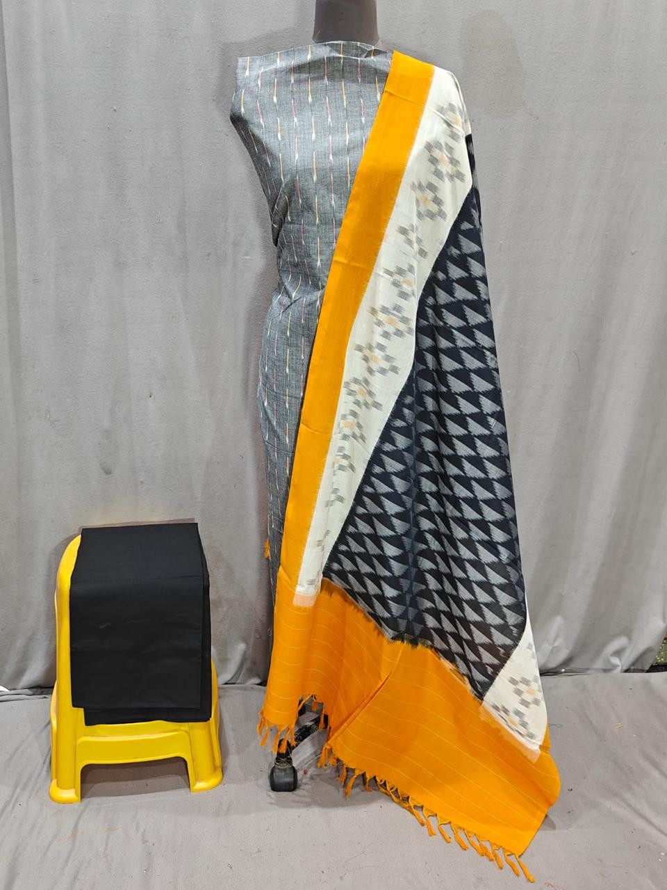 Ikkat Cotton Dress Material