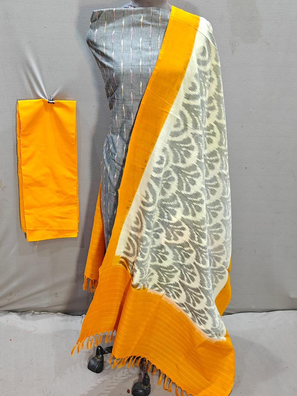 Ikkat Cotton Dress Material