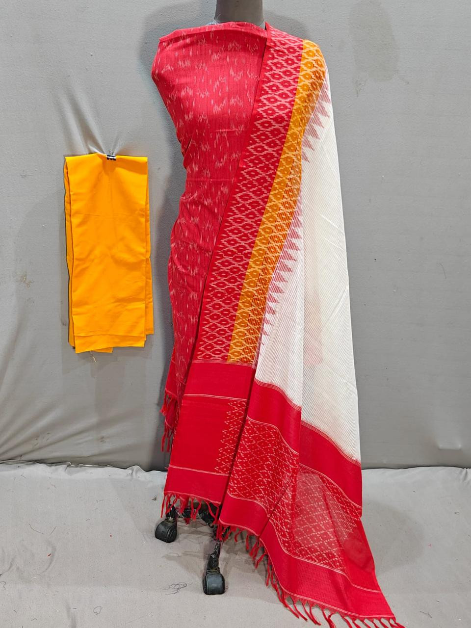 Ikkat Cotton Dress Material
