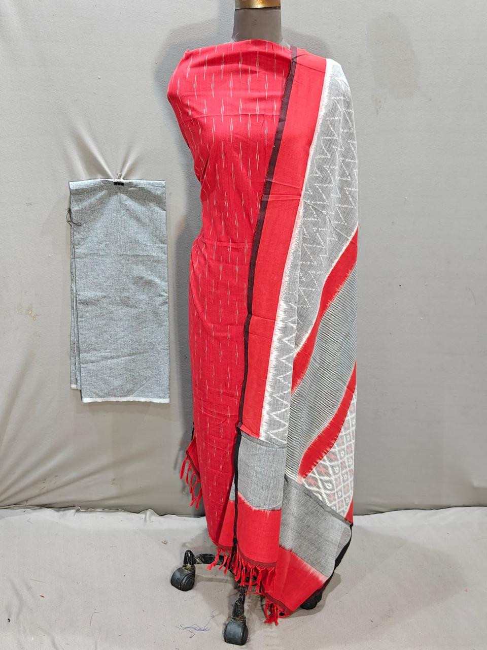 Ikkat Cotton Dress Material
