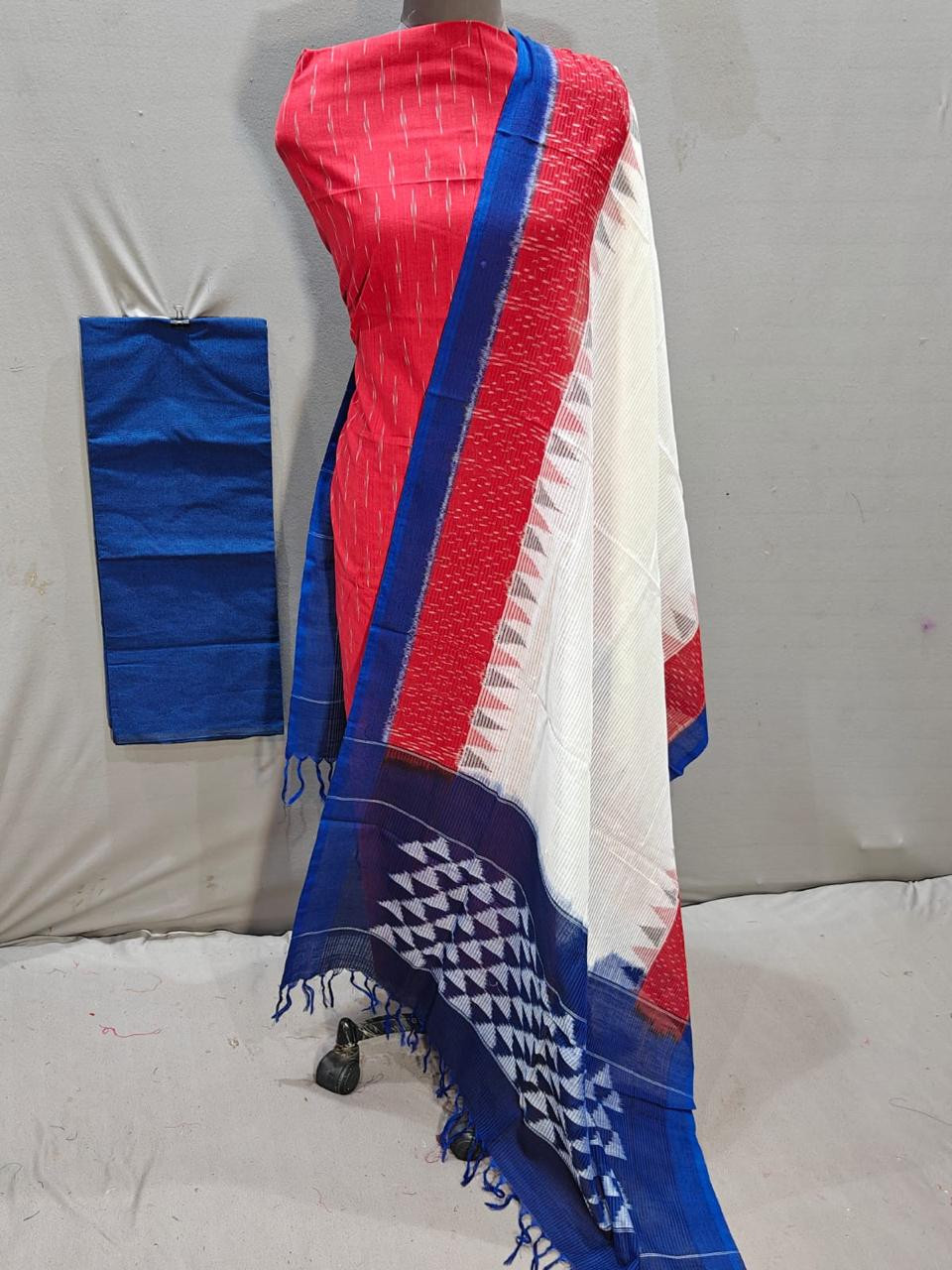 Ikkat Cotton Dress Material