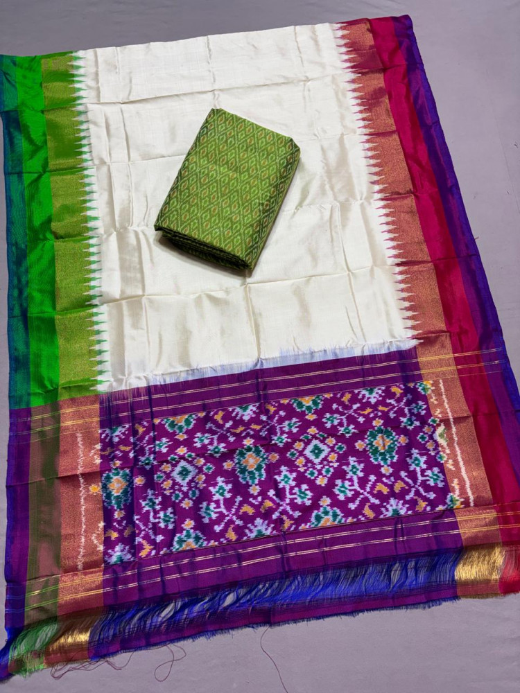 Image of Pochampally Ikkat Pattu Dress Material