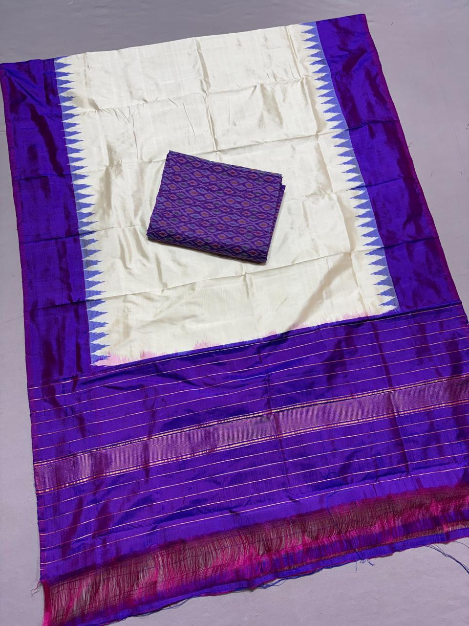 Pochampally Ikkat Pattu Dress Material