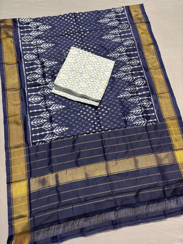 Image of Pochampally Ikkat Pattu Dress Material