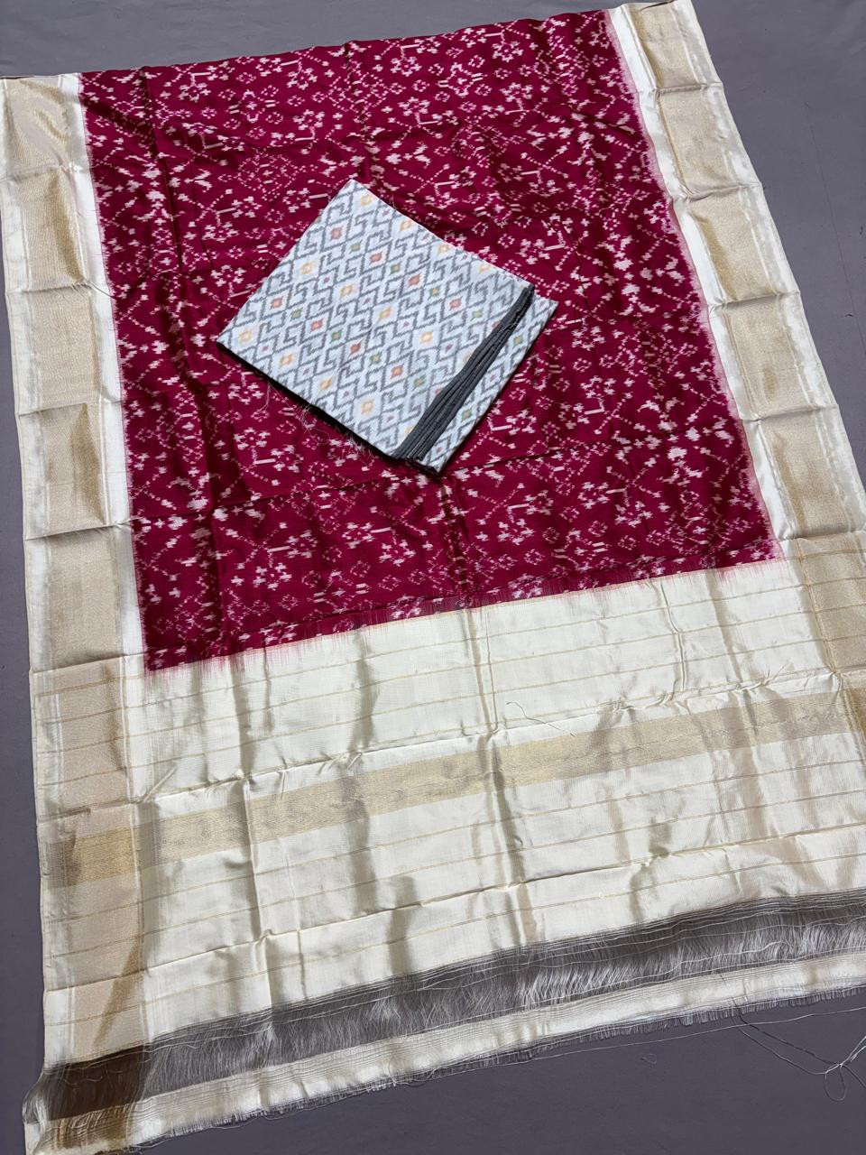 Pochampally Ikkat Pattu Dress Material