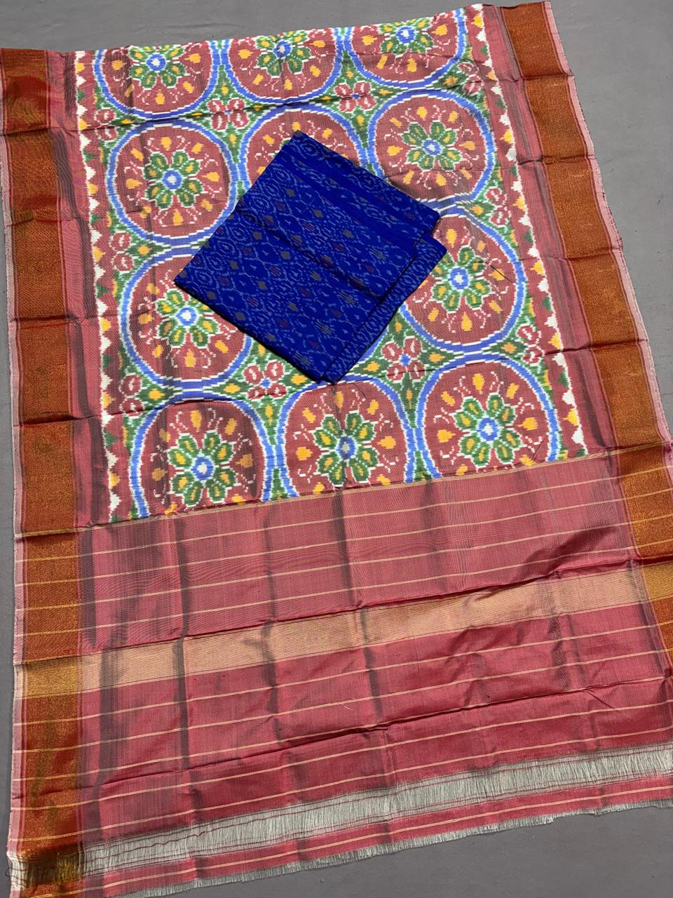 Pochampally Ikkat Pattu Dress Material