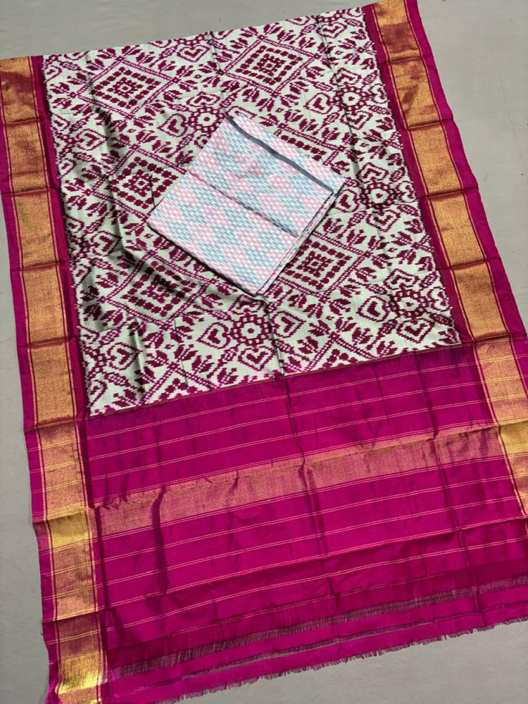 Image of Pochampally Ikkat Pattu Dress Material