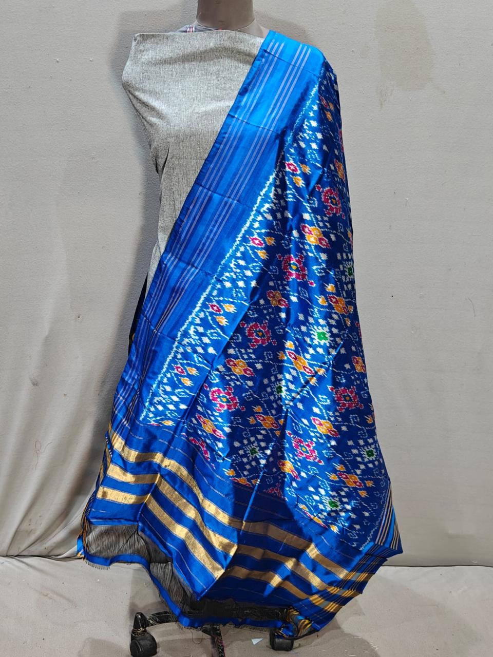 Ikkat Pure Silk Dupatta