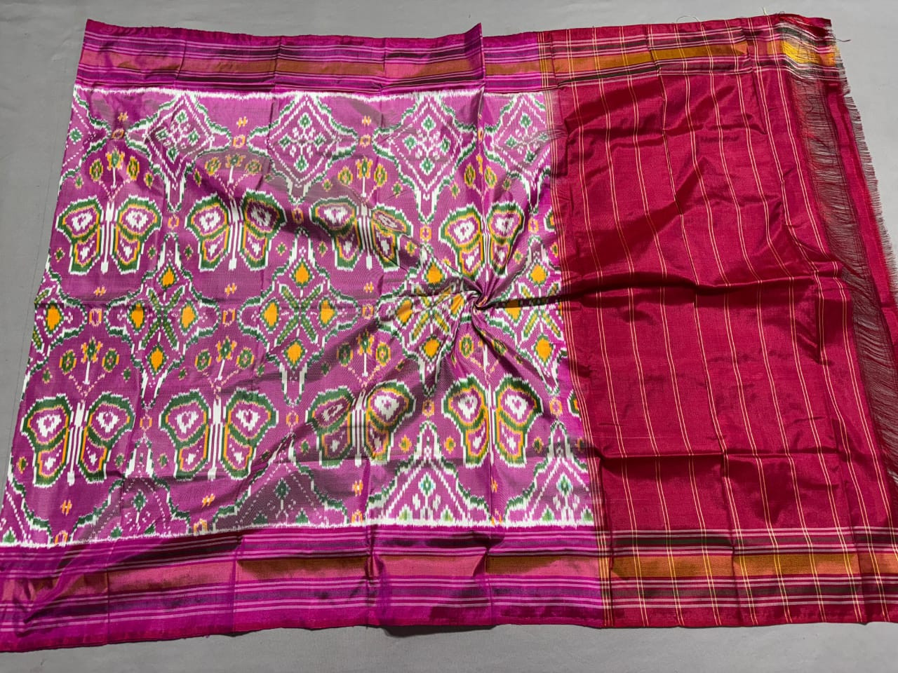 Ikkat Pure Silk Dupatta