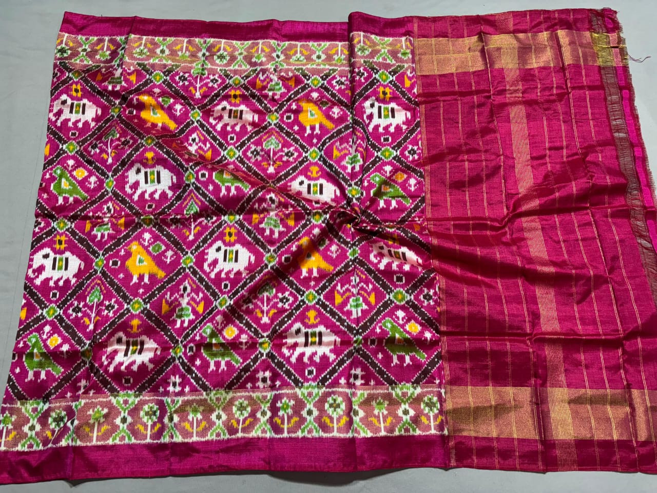 Ikkat Pure Silk Dupatta