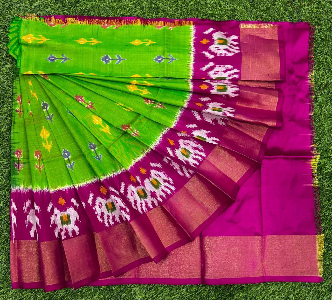 Ikkat Pure Silk Zero Size Lehenga