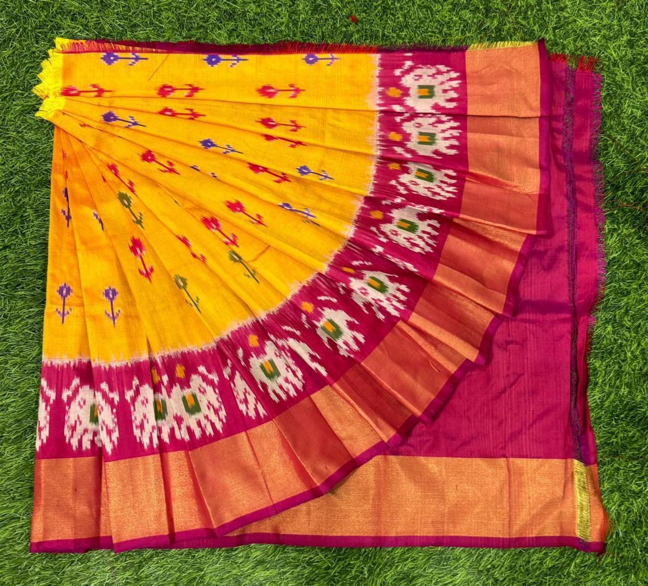 Ikkat Pure Silk Zero Size Lehenga
