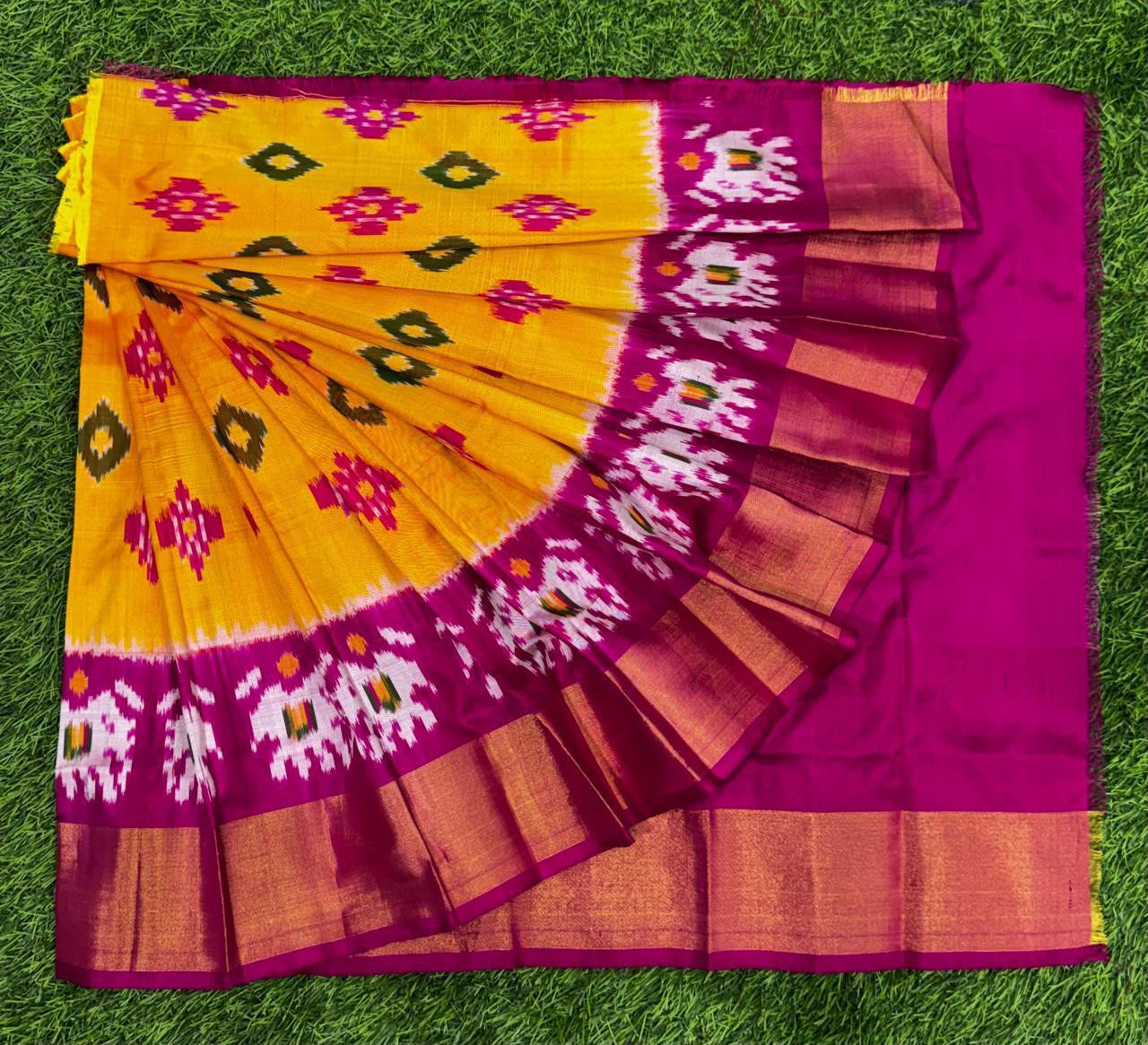 Ikkat Pure Silk Zero Size Lehenga