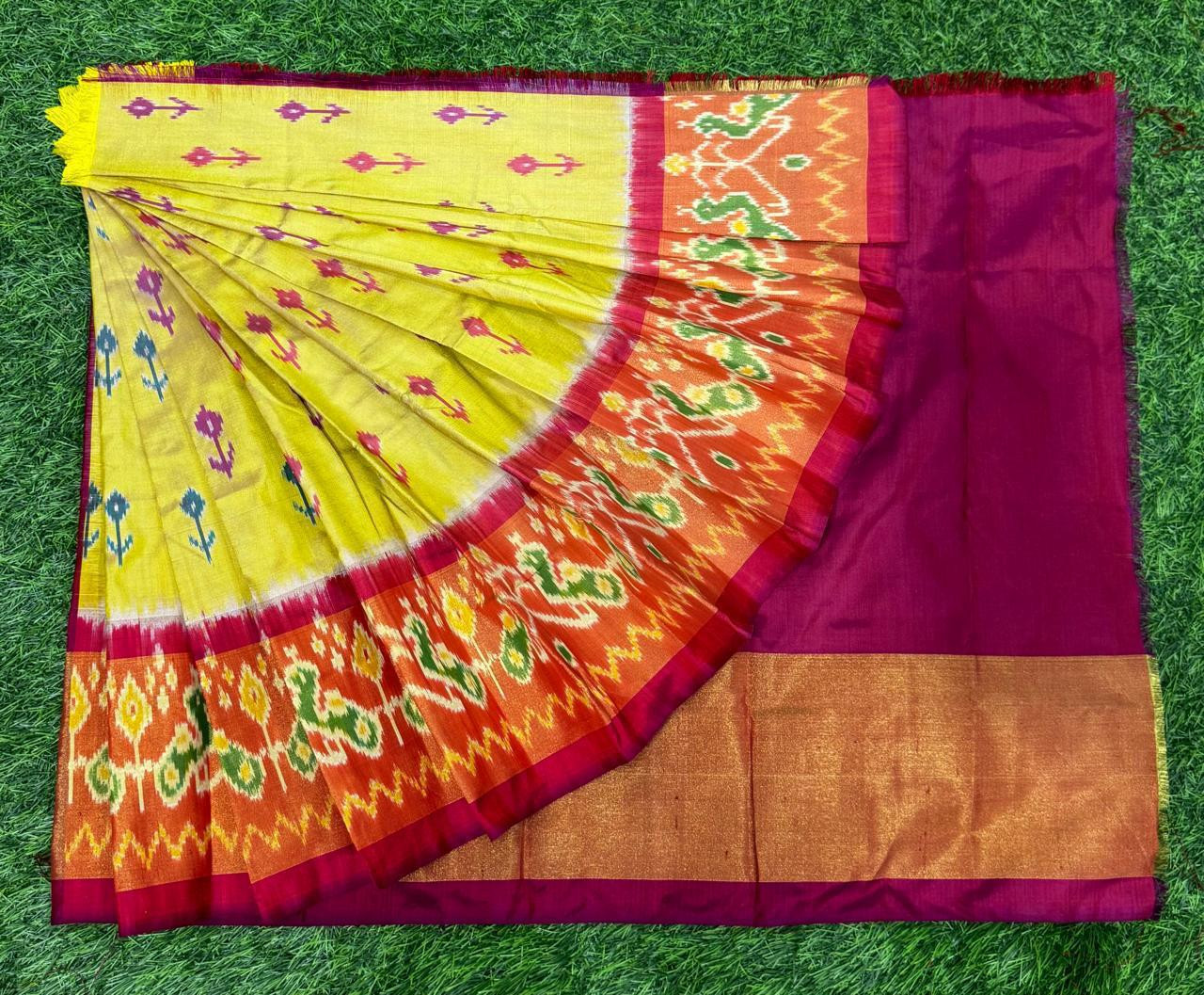 Ikkat Pure Silk Zero Size Lehenga