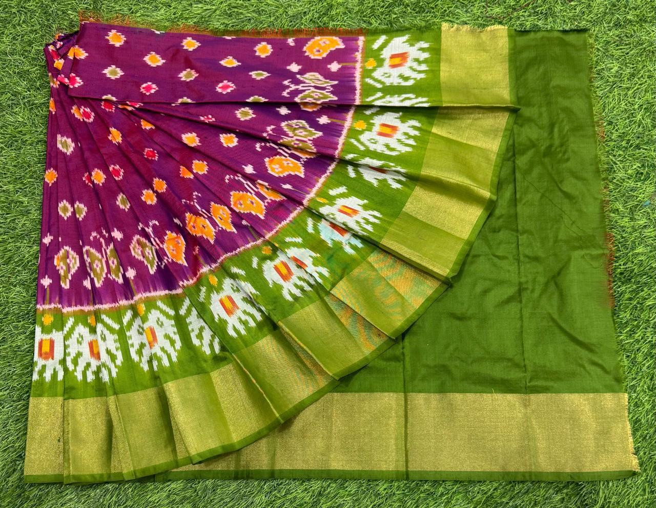 Ikkat Pure Silk Zero Size Lehenga