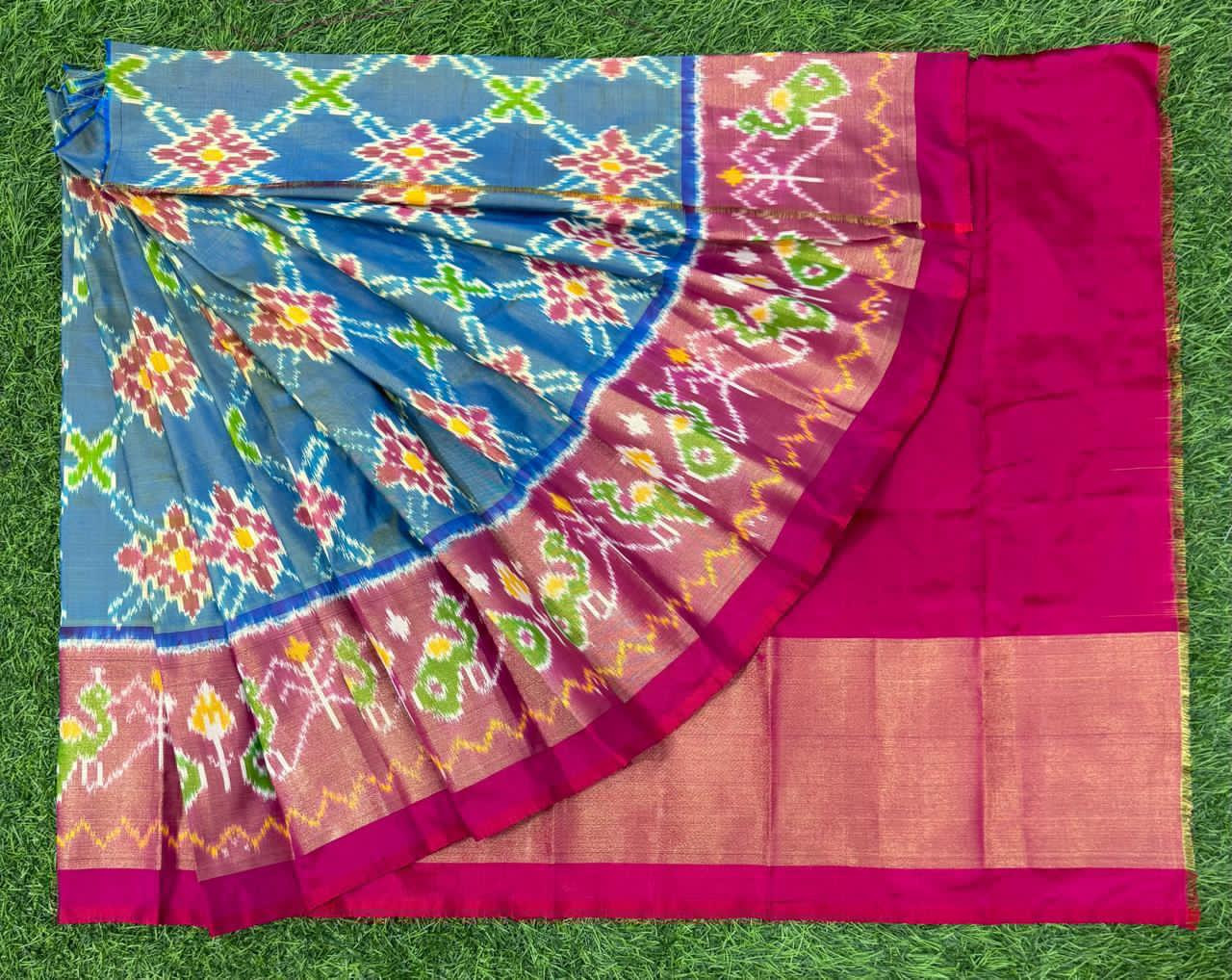 Ikkat Pure Silk Zero Size Lehenga