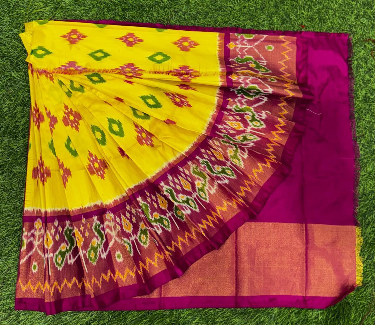 Ikkat Pure Silk Zero Size Lehenga